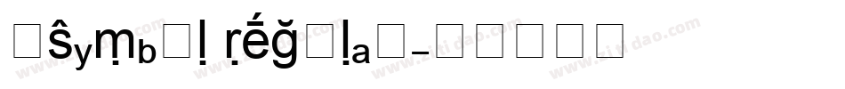 凸Symbol Regular字体转换